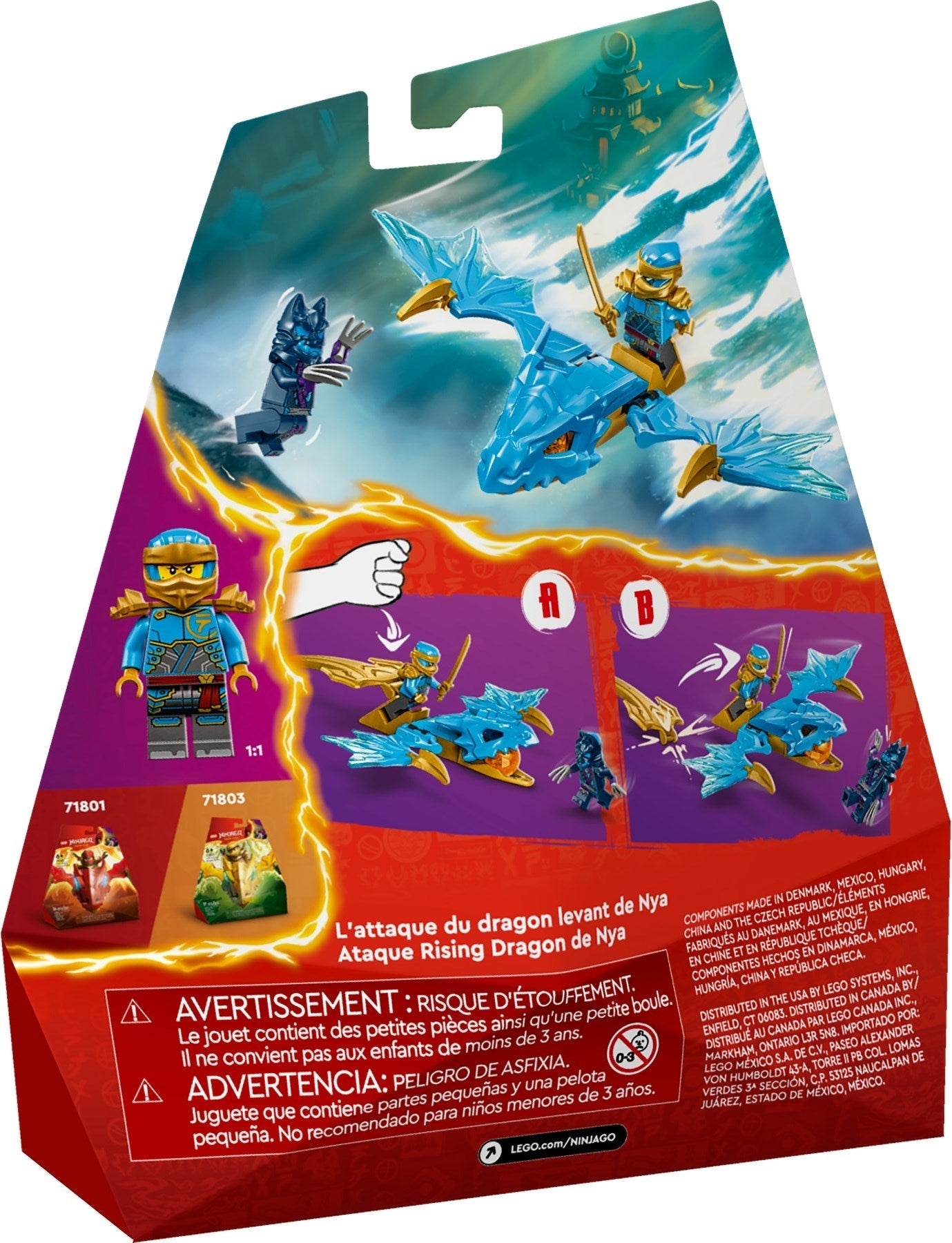 LEGO Ninjago 71802 Nya’s Rising Dragon Strike - SuperSaverAU - view 3