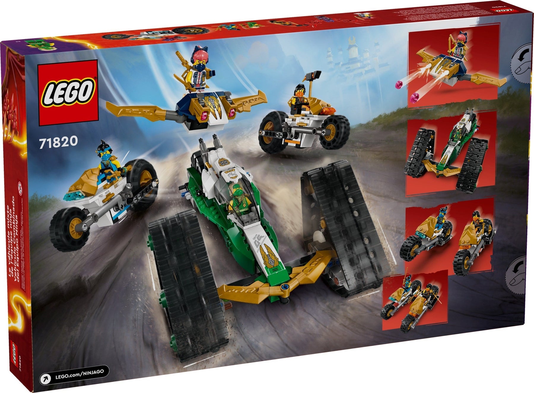 LEGO Ninjago 71820 Ninja Team Combo Vehicle - SuperSaverAU - view 7