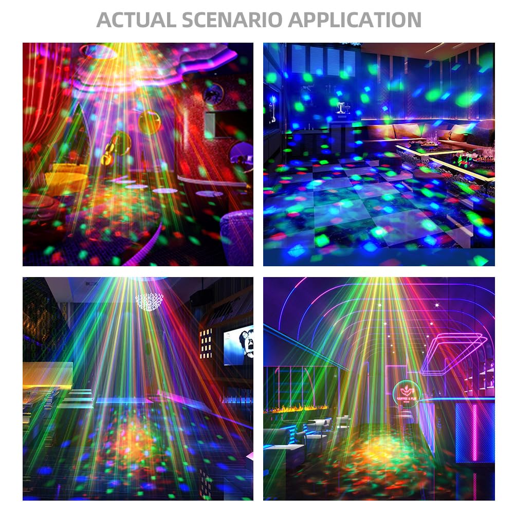 5-in-1 LED Party Projector - Disco Ball, Laser and Ocean Wave
