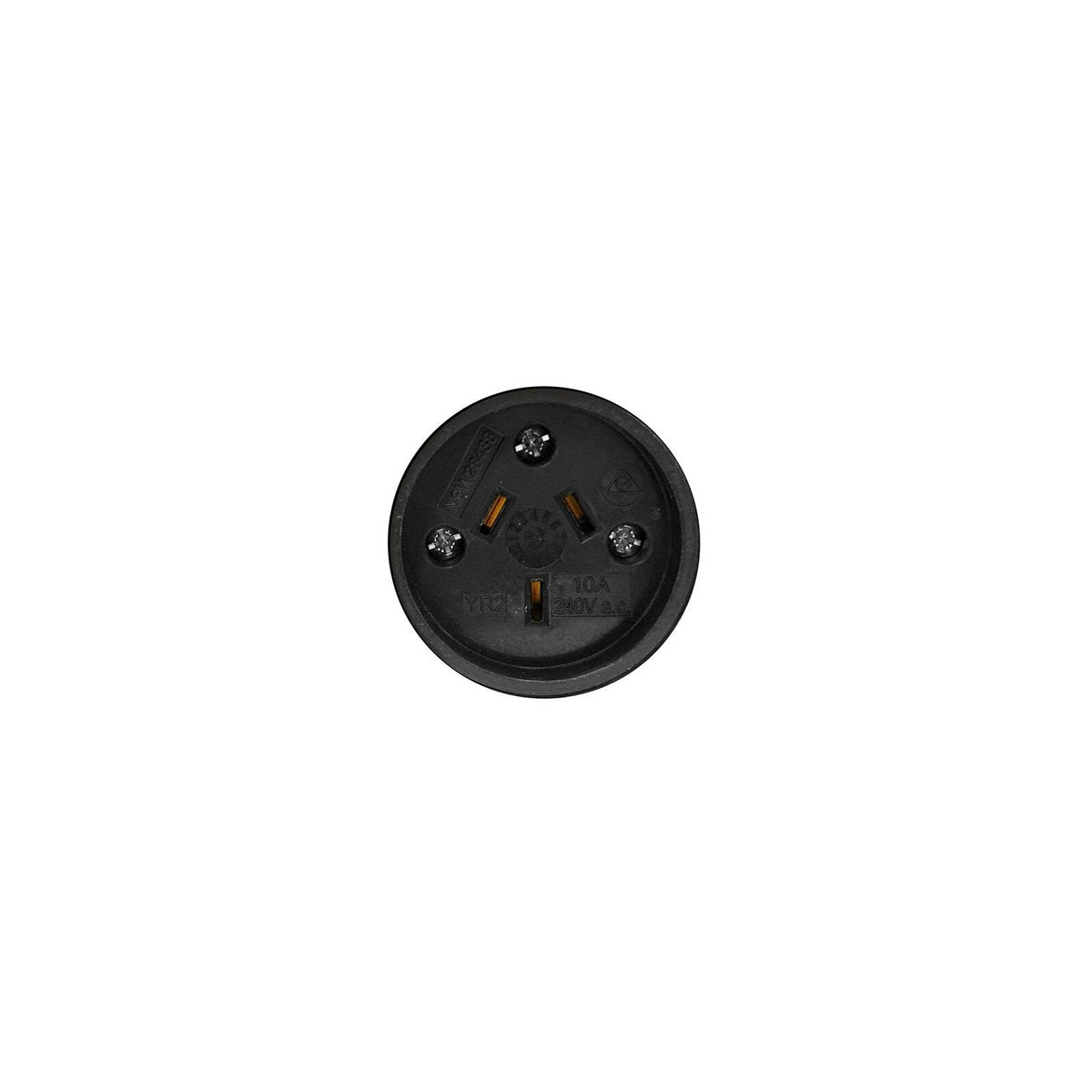 HPM 10A 250V Black Rewirable Rubber Socket YR2
