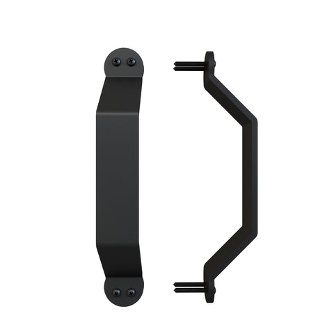 Rolltrak Spares 32mm Black Matte Powder Coated Steel Barn Door Raised Handle