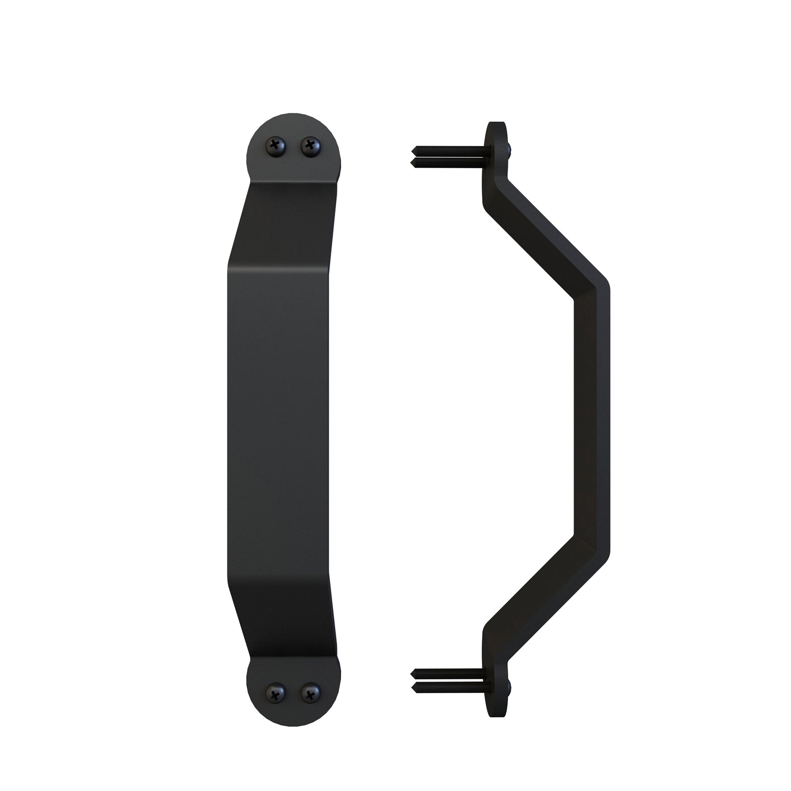 Rolltrak Spares 32mm Black Matte Powder Coated Steel Barn Door Raised Handle