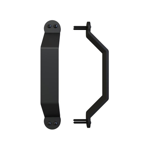 Rolltrak Barn Door Raised Handle - Black Matte - 32mm - Steel - Easy Install - SuperSaverAU - view 1