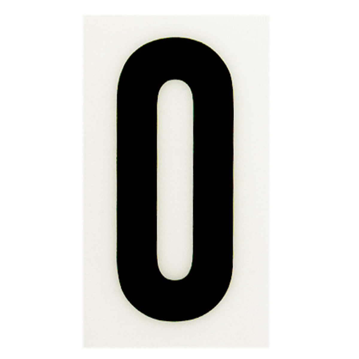 Sandleford Self Adhesive House Number 0 0 - 85mm - White - Polycarbonate - SuperSaverAU - view 1