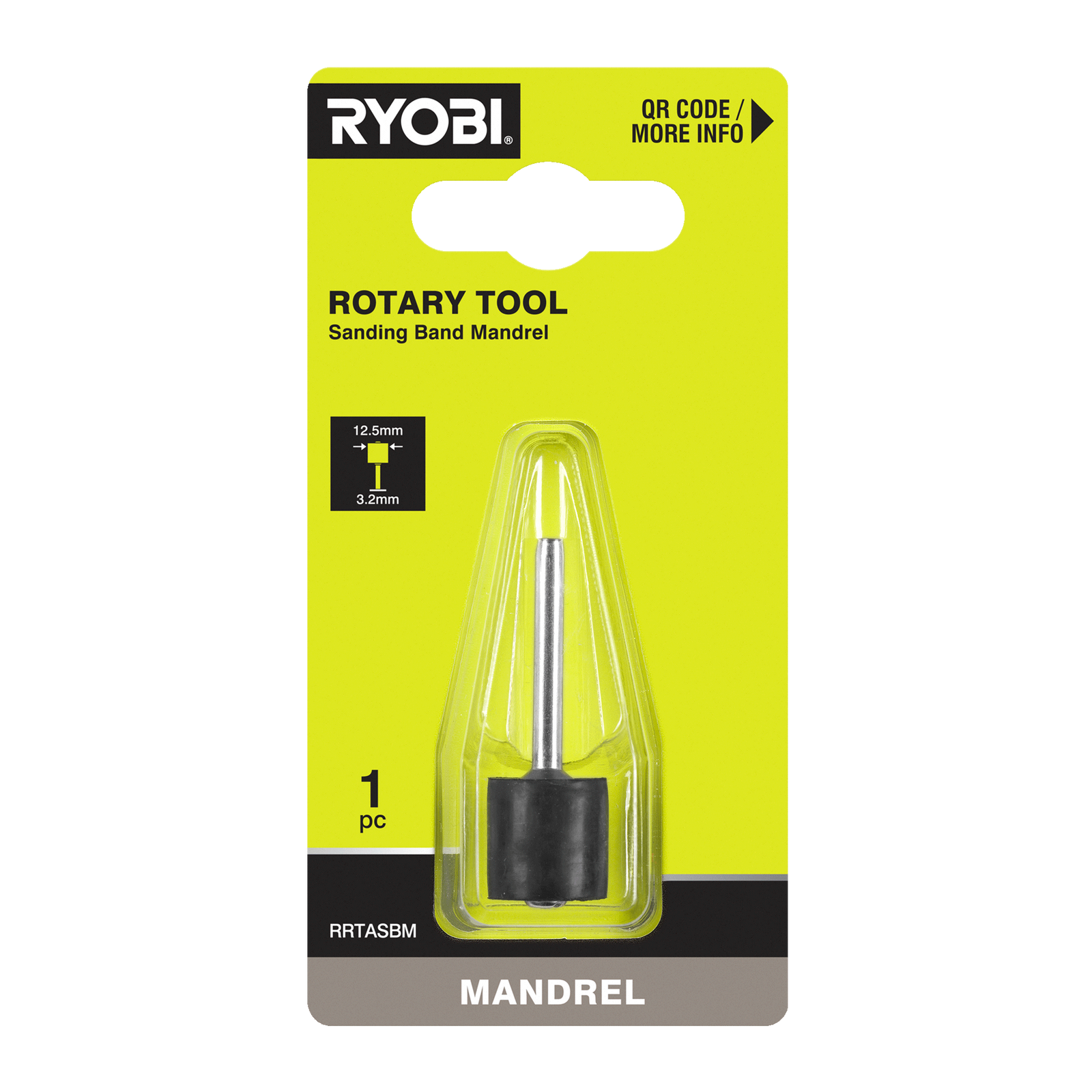 Ryobi 12.5mm Rotary Sanding Band Mandrel RRTASBM