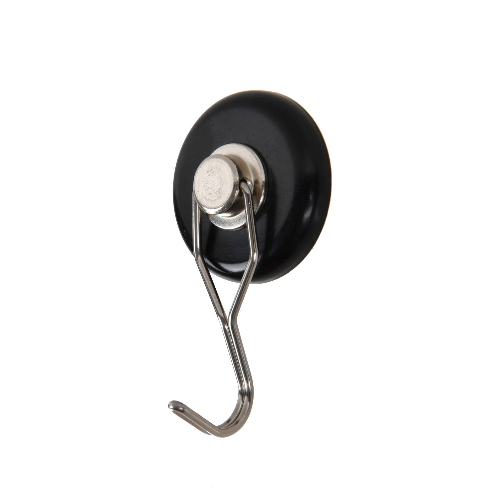 Trojan Magnetic Swivel Hook, Black, Anti-Scratch Magnet for Garage & Workshop