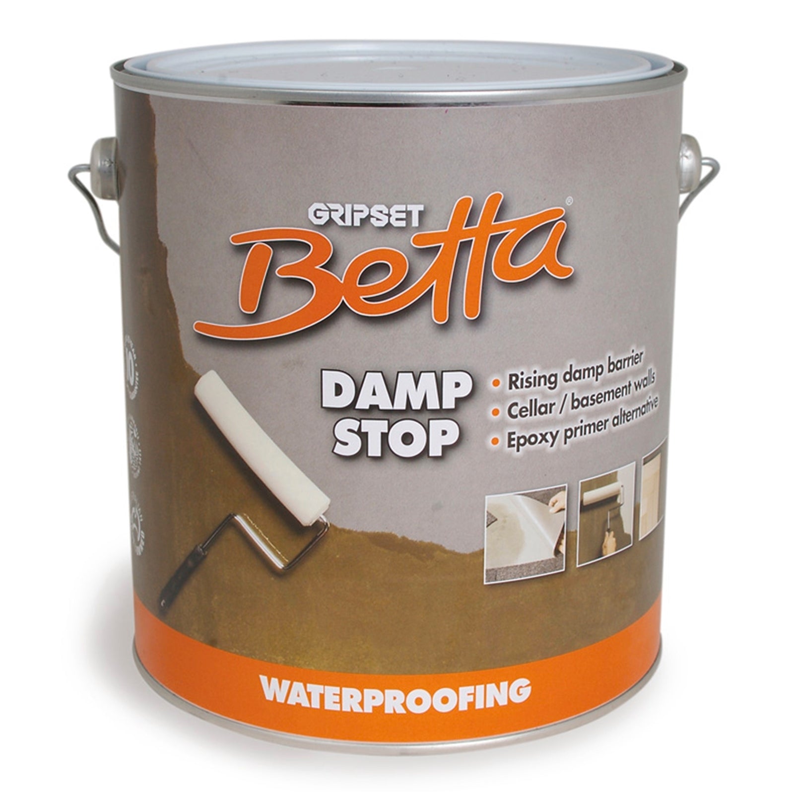 Gripset Betta 1L Damp Stop Waterproofing Primer Light Yellow 10sqm Coverage