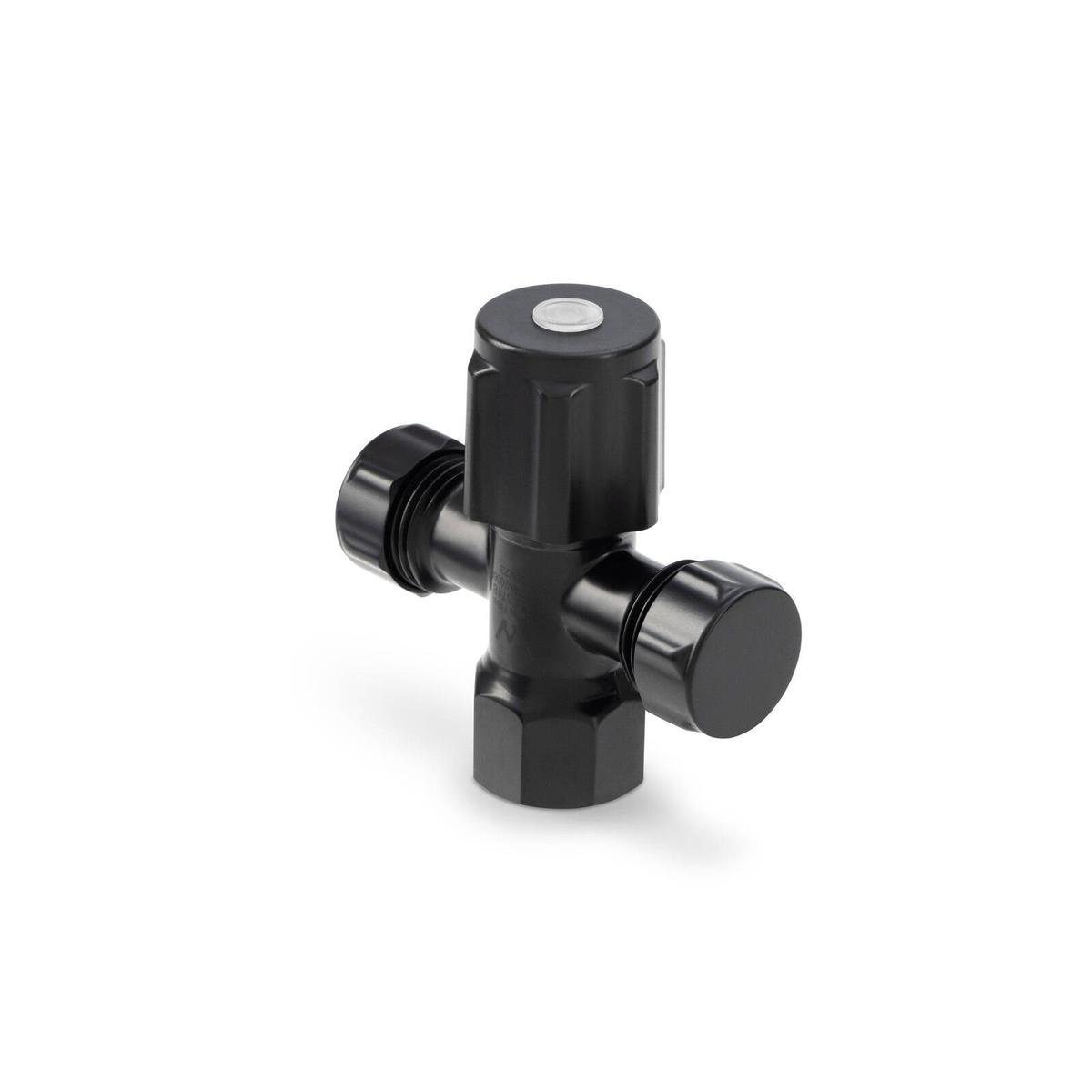 Brasshards 2 Way Cistern Tap - 15 x 15mm - Black Matt - Lead Free - Durable - SuperSaverAU - view 1