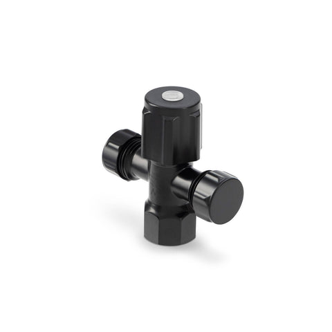 Brasshards 15 x 15mm Matt Black Lead Free 2 Way Cistern Tap