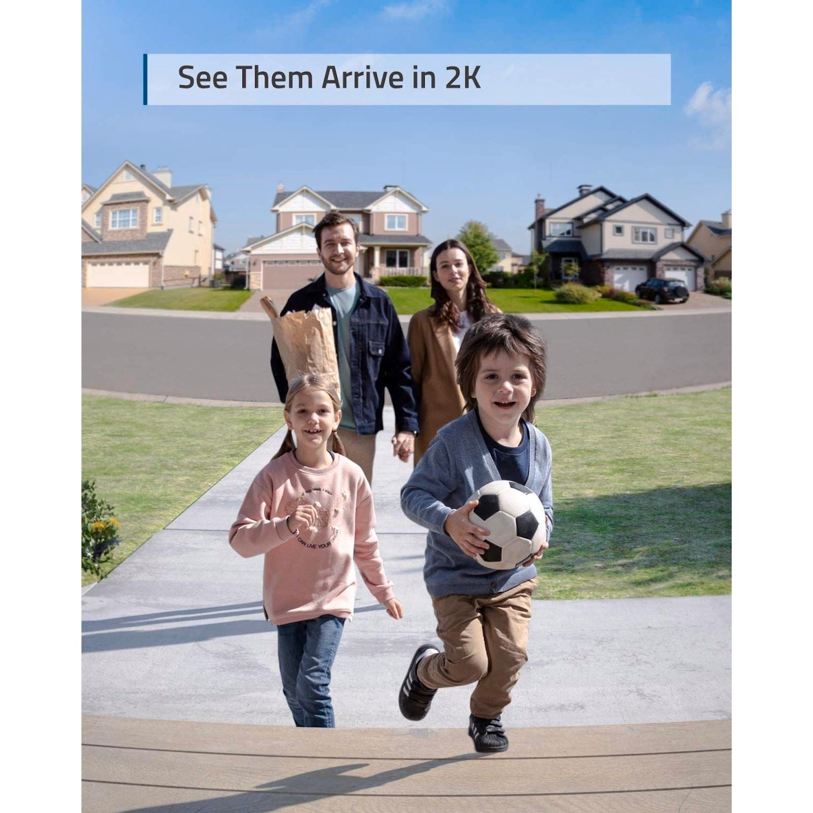 Eufy 2K Video Doorbell with HomeBase 2, Black E8210CW1