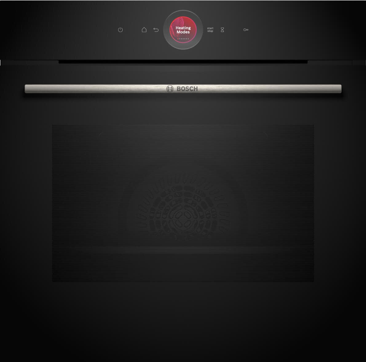 Bosch Series 8 Built-In Oven - 71L, 14 Functions, Air Fry, Home Connect, Black Glass - HBG7341B1A