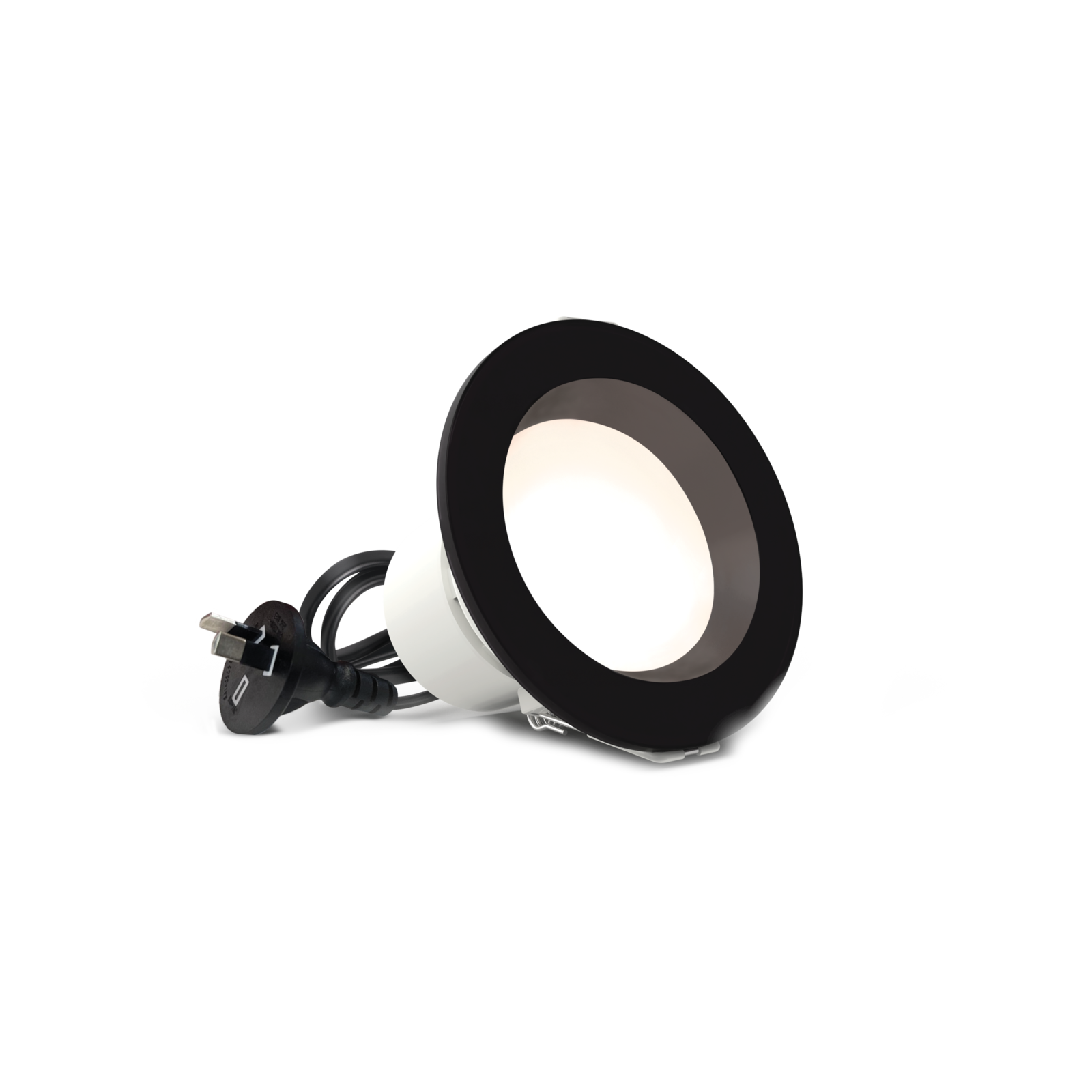 HPM Zyla 70mm Black LED Tri-Colour Recessed Downlight, 5W 606lm DLI70TRIBL