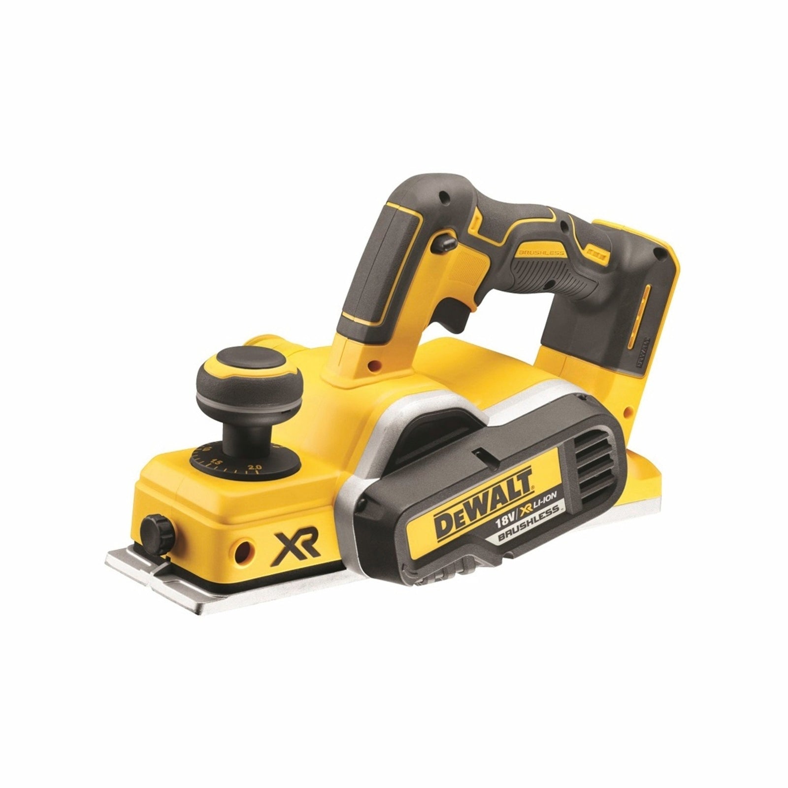 DeWALT 18V XR Brushless Cordless Planer 2mm Cut Depth, 2 Blades - Skin Only DCP580N-XE