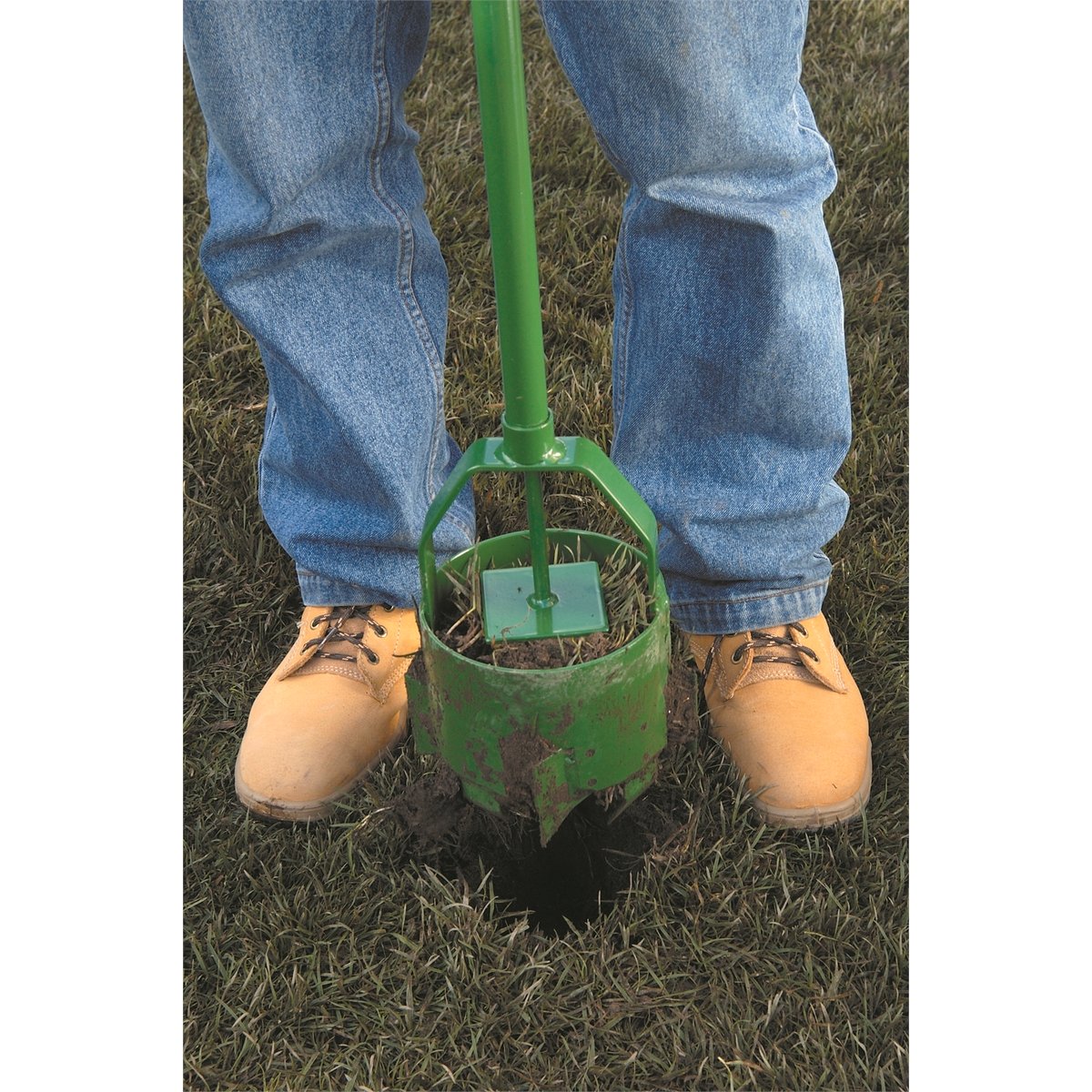 Cyclone 150mm Auger Post Hole Digger - Green - Steel Construction - SuperSaverAU - view 2