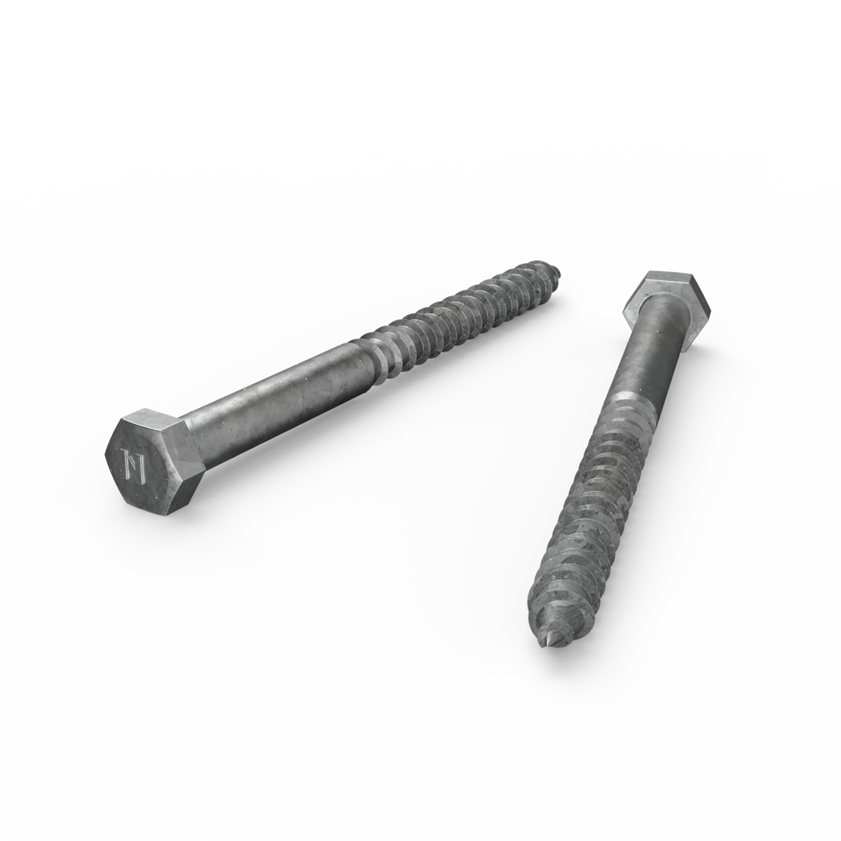 Zenith M12 x 150mm Hot Dip Galvanised Hex Head Coach Screw - Coarse Thread