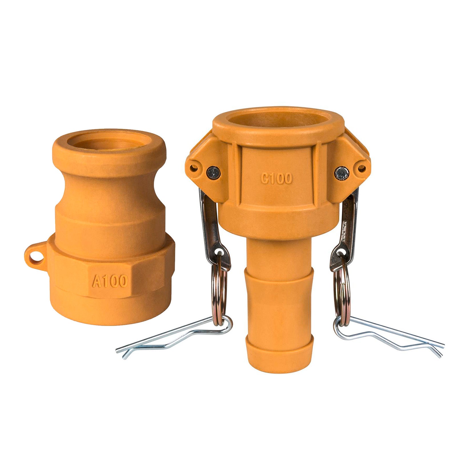 Ozito 25mm Type C and A Camlock Nyglass 1000kPa Corrosion Resistant 2 Piece Set