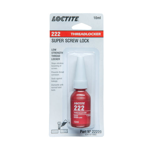 Loctite 222 Low Strength Threadlocker 10ml