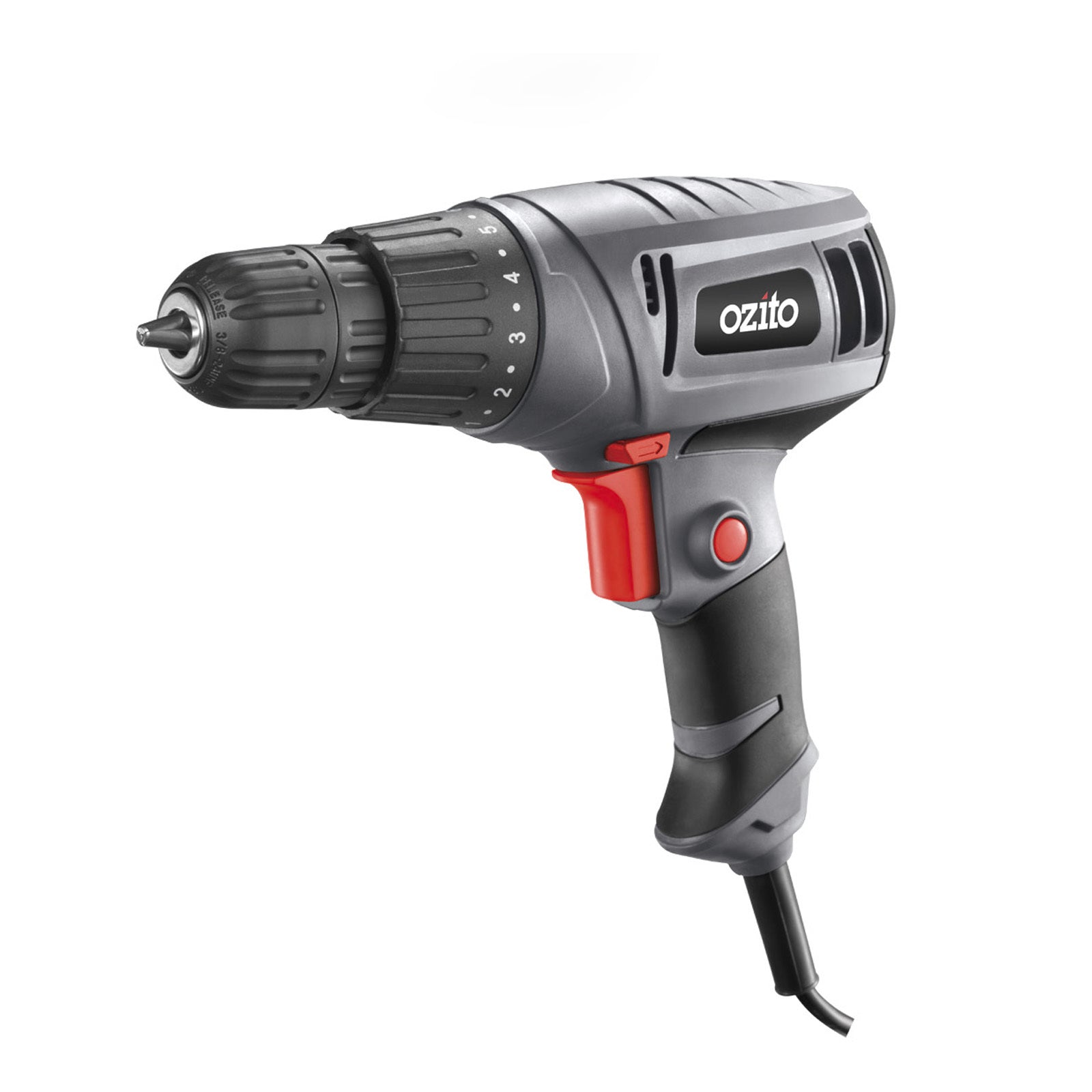 Ozito 280W 10mm Corded Drill Driver Keyless Chuck Variable Speed DDC-280