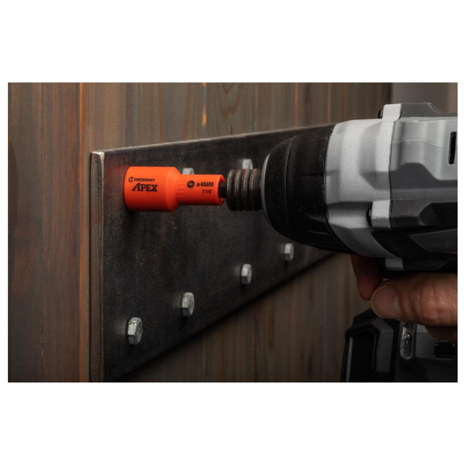 Crescent APEX u-GUARD Magnetic Nutsetter 7/16" Cr-Mo Covered Non-Marring