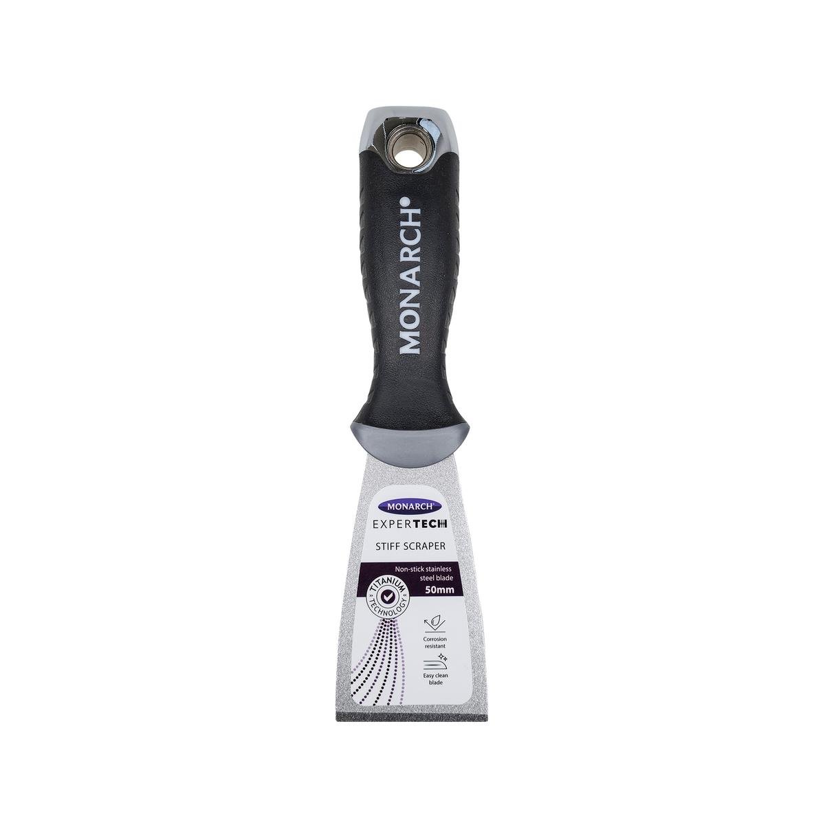 Monarch Expertech 50mm Stainless Steel Stiff Scraper