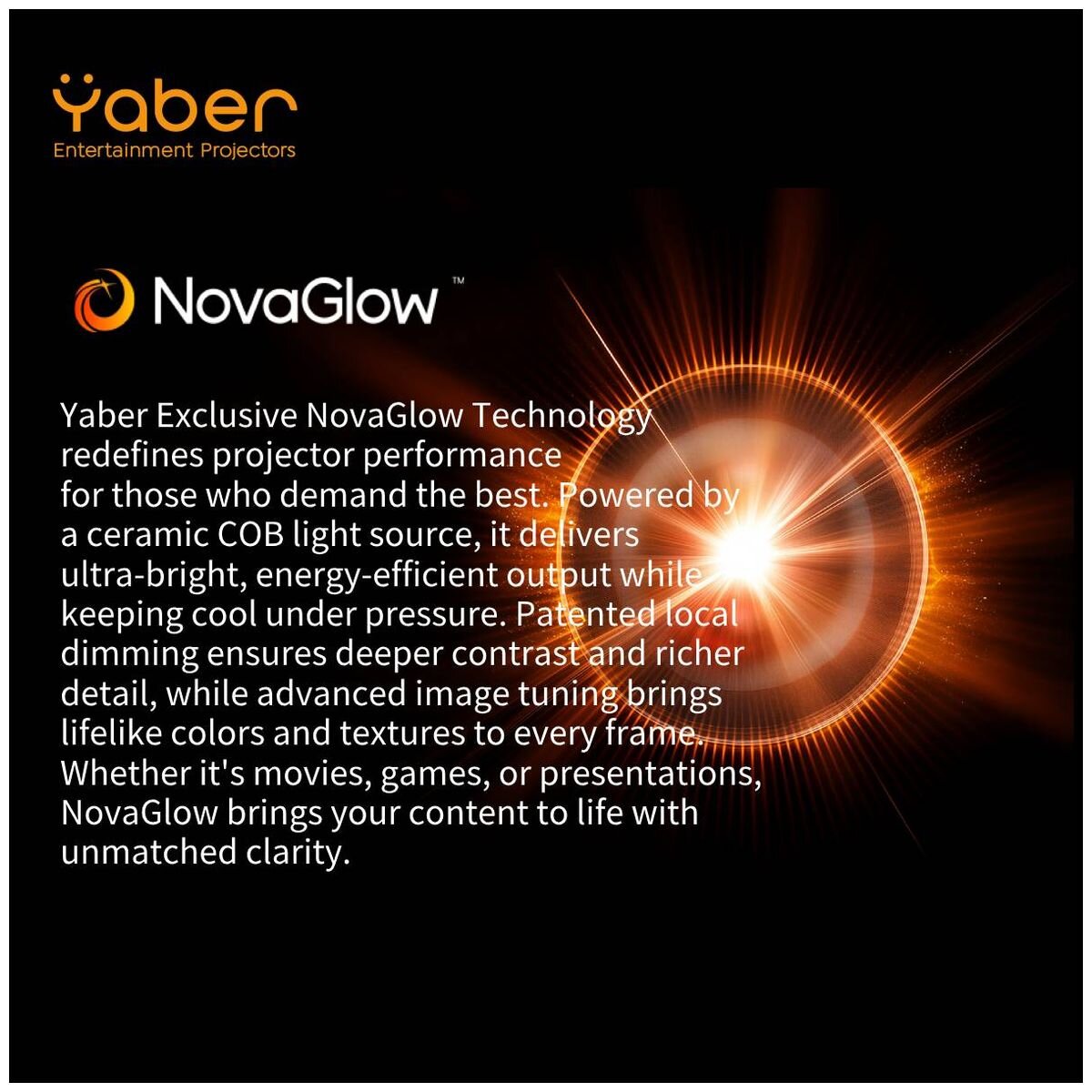 Yaber K3 Pro Full HD Projector - 1000 Lumen, Google TV, Included Subwoofer, Black - 24260709014122