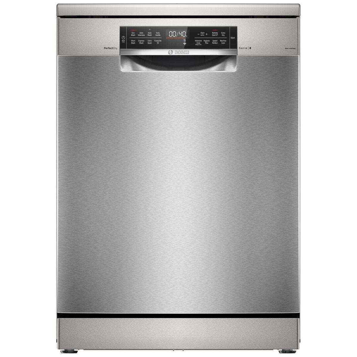 Bosch Series 8 60cm Freestanding Dishwasher - 15 Place Settings, Stainless Steel, PerfectDry - SMS8ZCI01A