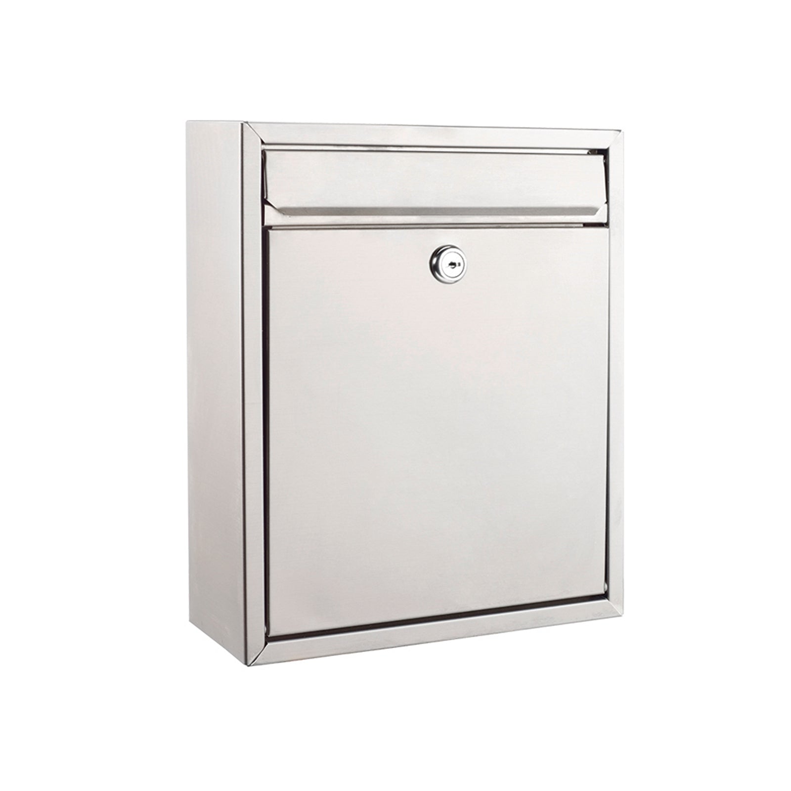 Sandleford Napoli Stainless Steel Wall Mount Letterbox Lockable 260 x 310mm