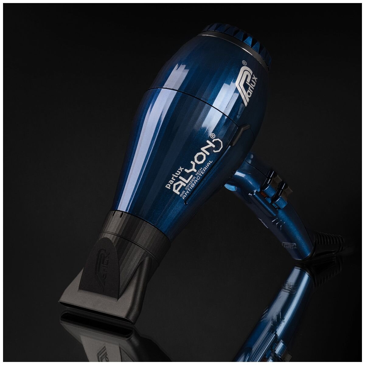 Parlux Alyon Air Ionizer Hair Dryer 2250W - Midnight Blue - Concentrated Airflow - 150130