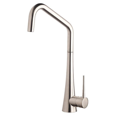 Armando Vicario Tink Kitchen Mixer Tap - Brushed Nickel, Side Lever, Swivel Spout - TINK-BN