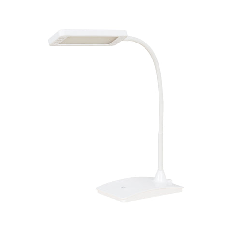 Verve Design Aren 40cm 7W LED Touch Desk Lamp ATL539, Adjustable Gooseneck, White