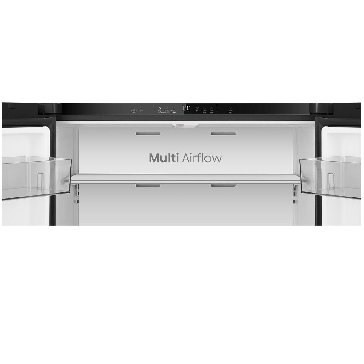 Hisense 647L French Door Fridge - Dark Stainless Steel, 4.5 Star Energy, ConnectLife - HRCD640TB