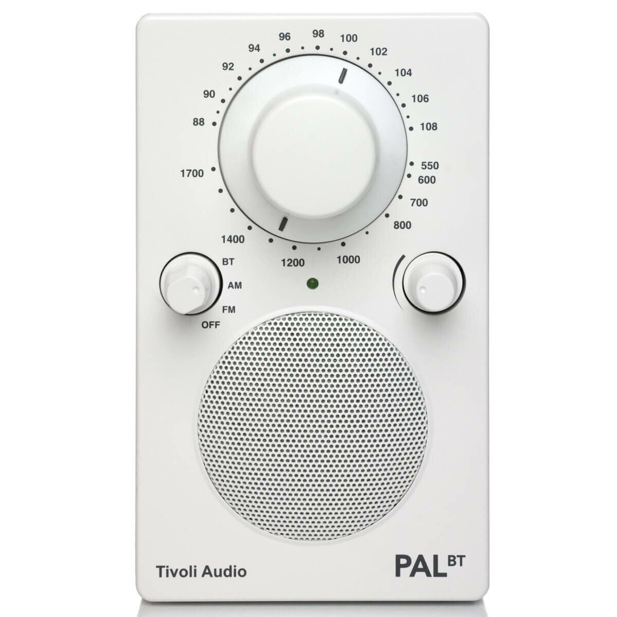 Tivoli Audio PAL Bluetooth Portable Radio - White, AM/FM, 12-Hour Playback, Weather-Resistant - PALBTWHITE