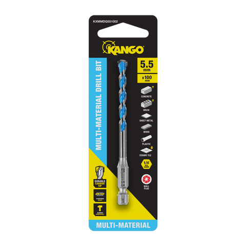 Kango Multi Material Drill Bit - 5.5mm x 100mm - Durable Carbide Tip - Precision Start - SuperSaverAU - view 1