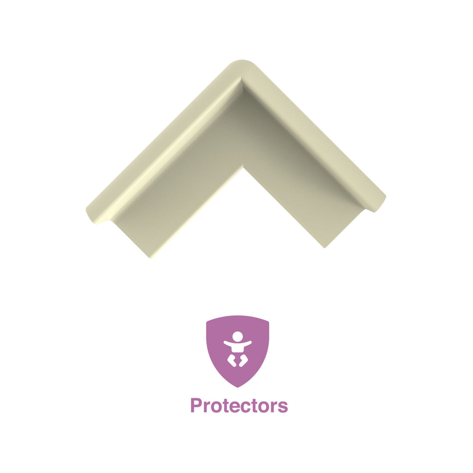 Perma Child Safety White Foam Adhesive Corner Protectors - 8 Pack