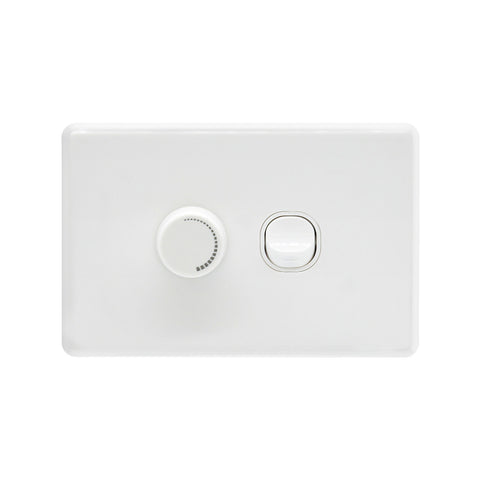 DETA 200W 250V Universal Electronic Dimmer with X6 Wall Switch 6180B