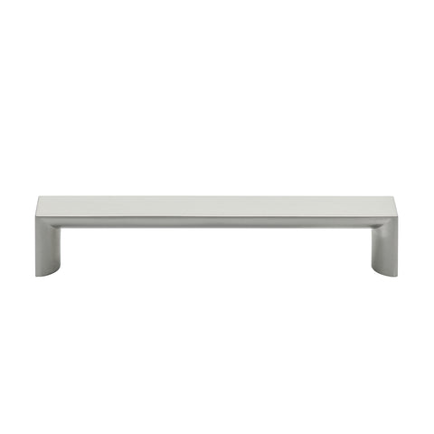 Prestige 128mm Brushed Nickel Half Round and Square Handle - Zinc Alloy, Cabinet