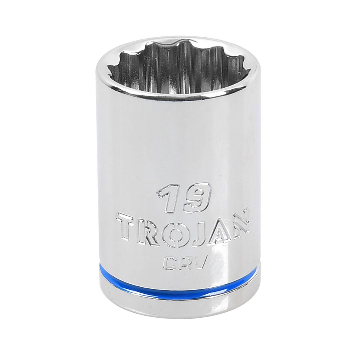 Trojan 19mm Socket 1/2 Drive - Polished Chrome Vanadium - Durable - 12-Point - SuperSaverAU - view 1
