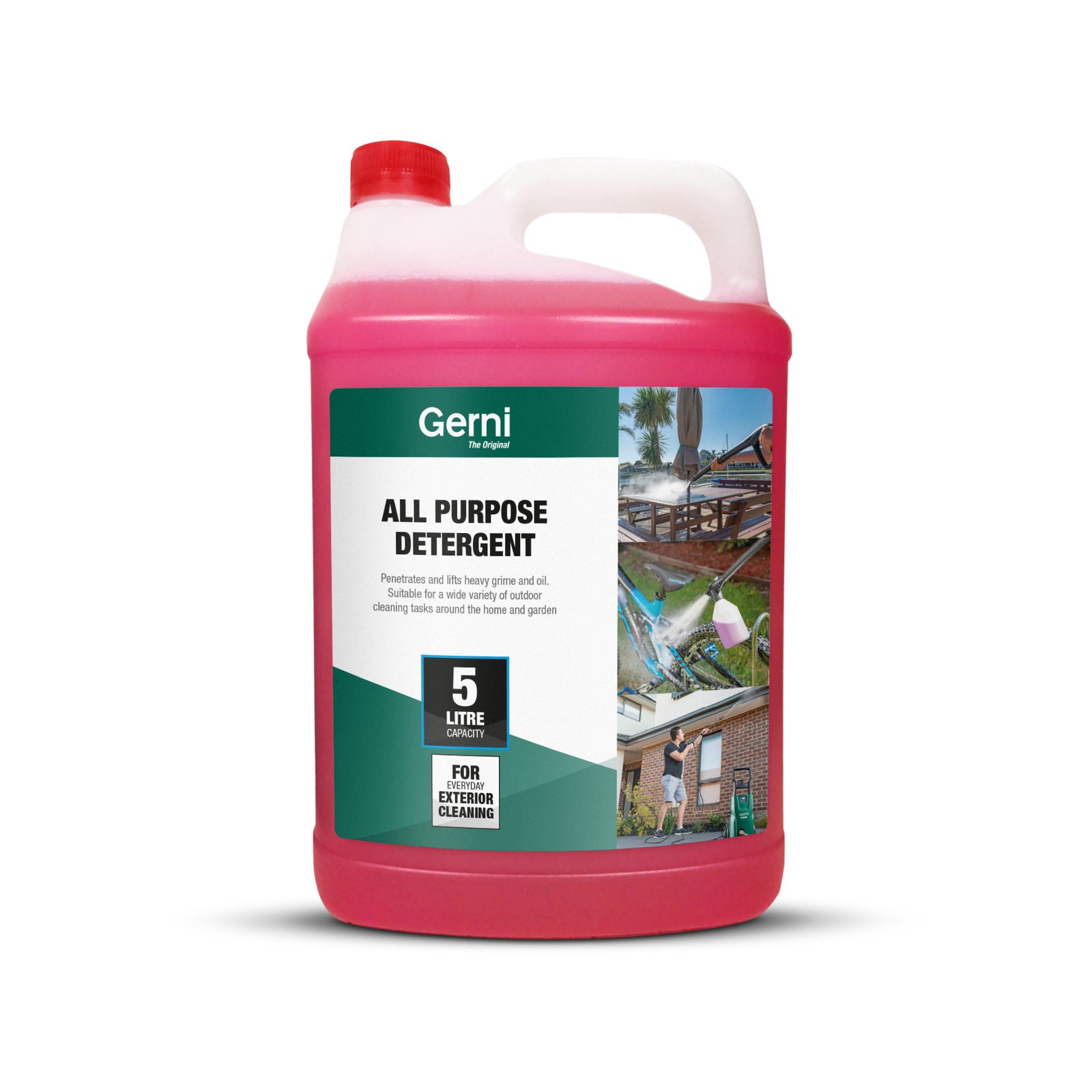 Gerni 5L All Purpose Detergent, Pink Exterior Cleaner Concentrate