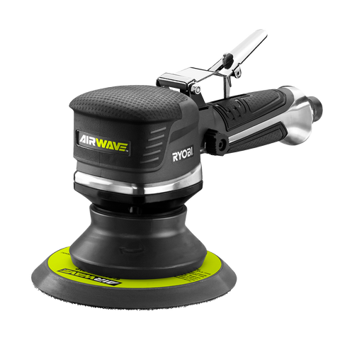 Ryobi Airwave 150mm Air Dual Action Sander, 90PSI, Black/Grey RA-DAS150-B