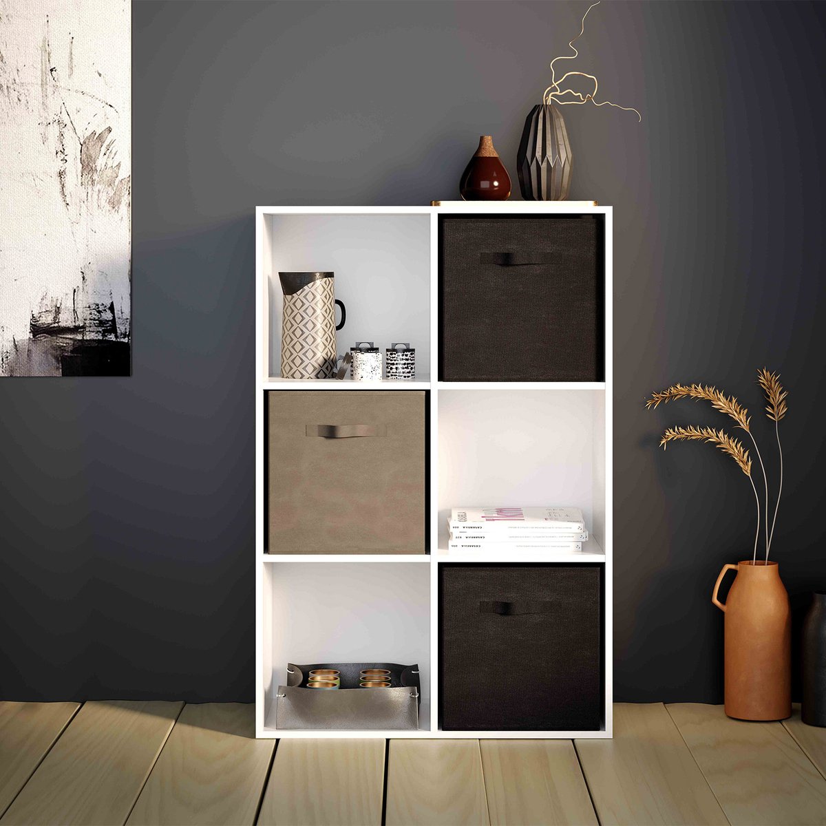 Flexi Storage Clever Cube Compact Fabric Insert 270 x 270 x 280mm Black