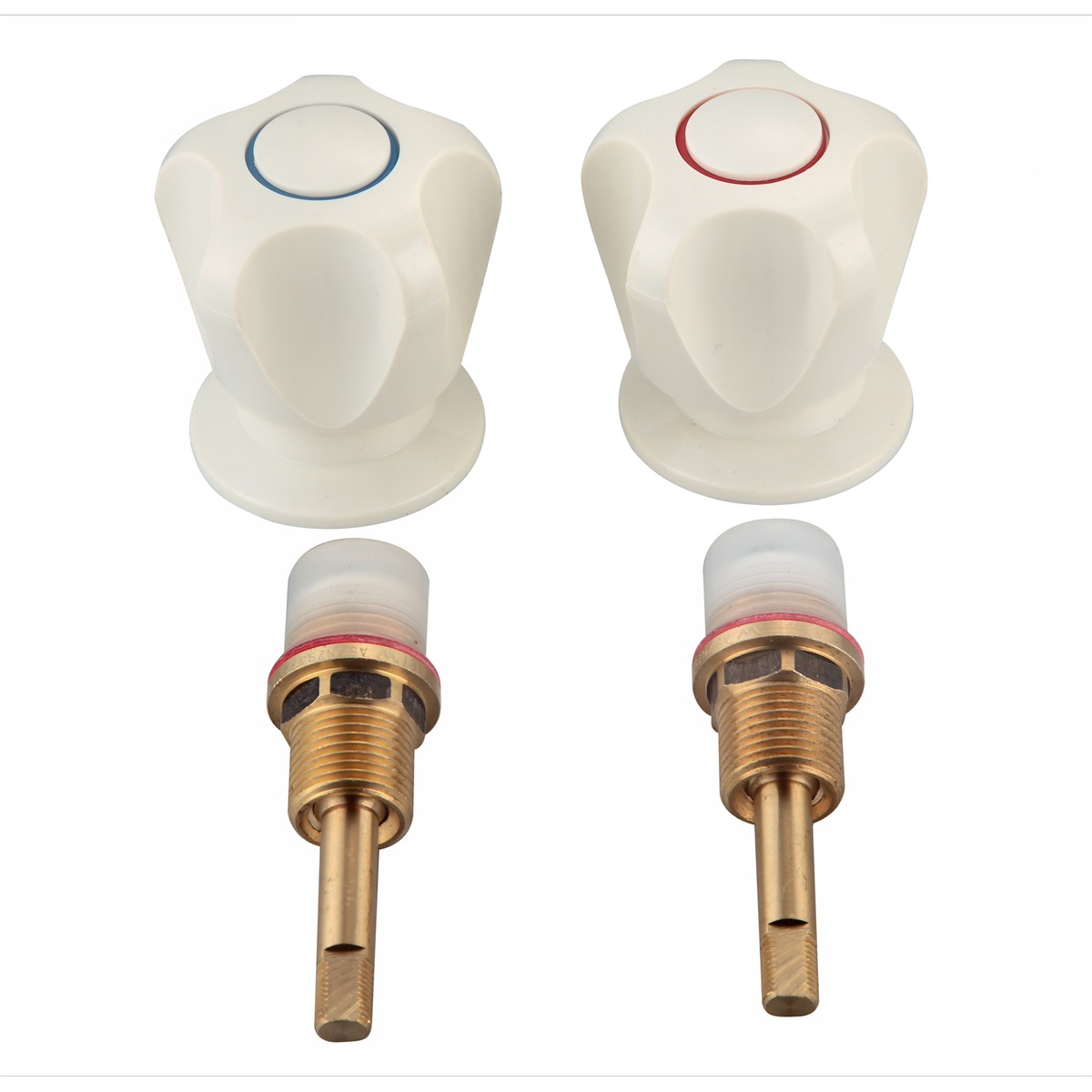 Shaw & Mason Ivory Classic Basin Top Assembly Pair - 195mm ABS Plastic - SuperSaverAU - view 1
