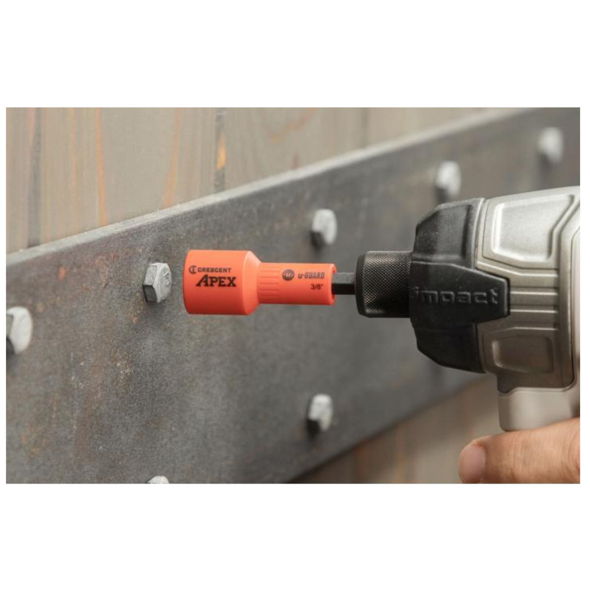 Crescent APEX 3/8" u-GUARD Chrome-Molybdenum Covered Magnetic Nutsetter
