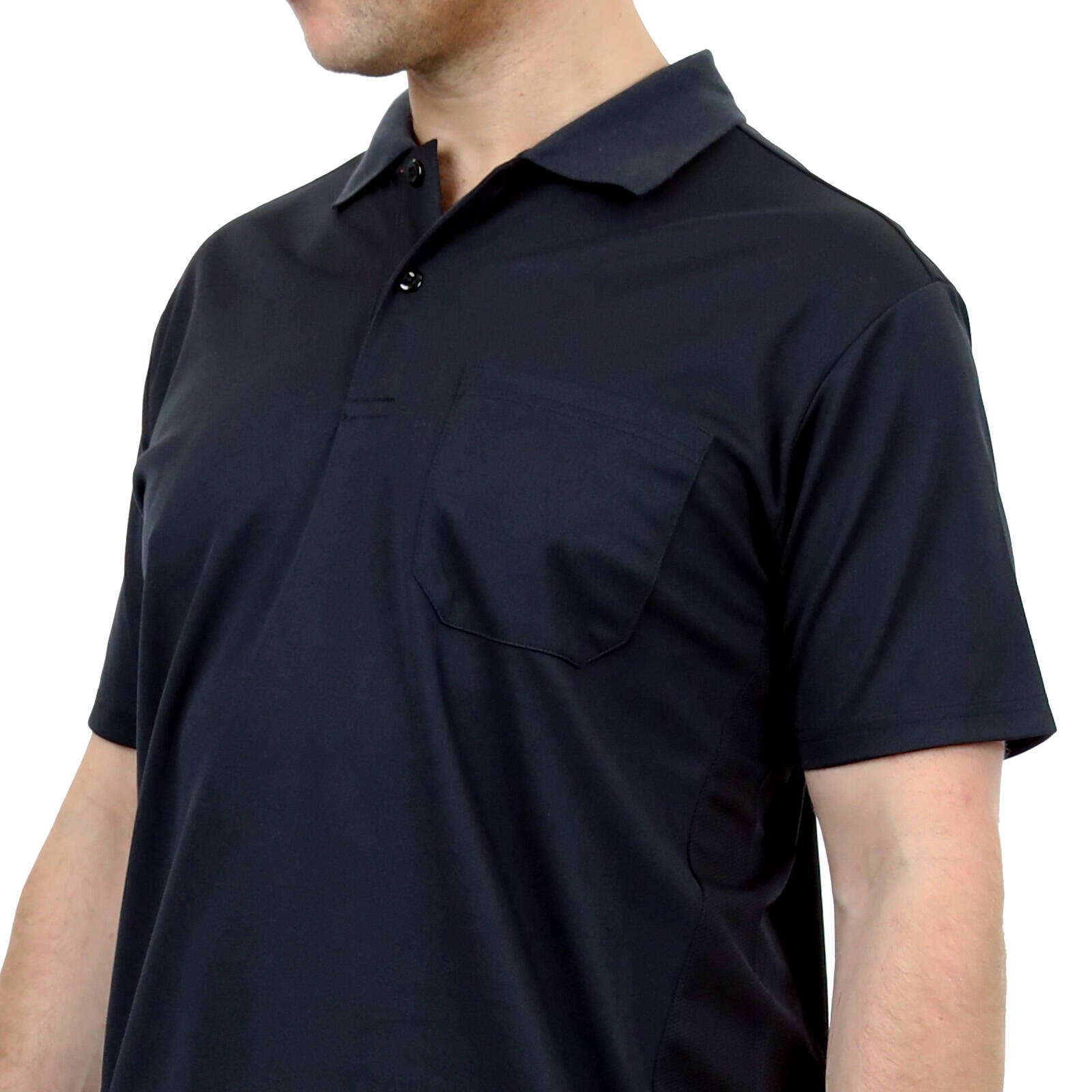 Citeco Black Dry Fit Short Sleeve Polo - Men's 100% Polyester, X-Large