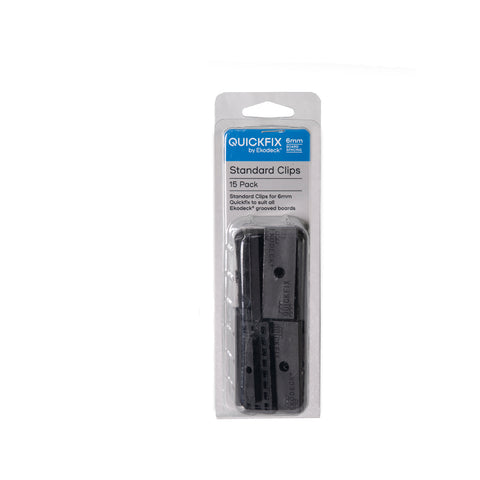 Quickfix for Ekodeck 6mm Standard Decking Clips 15 Pack with Screws
