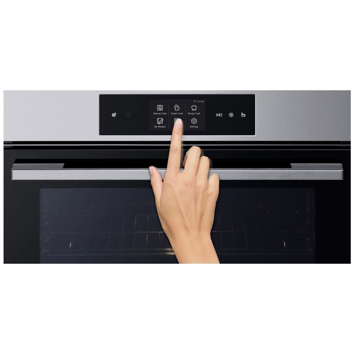 LG Series 9 60cm InstaView Steam Oven - 76L, 5-in-1 Pro Cooking, Stainless Steel - BO609T2S4