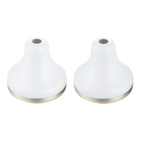 Shaw & Mason White Brass Wall Flange - 2 Pack