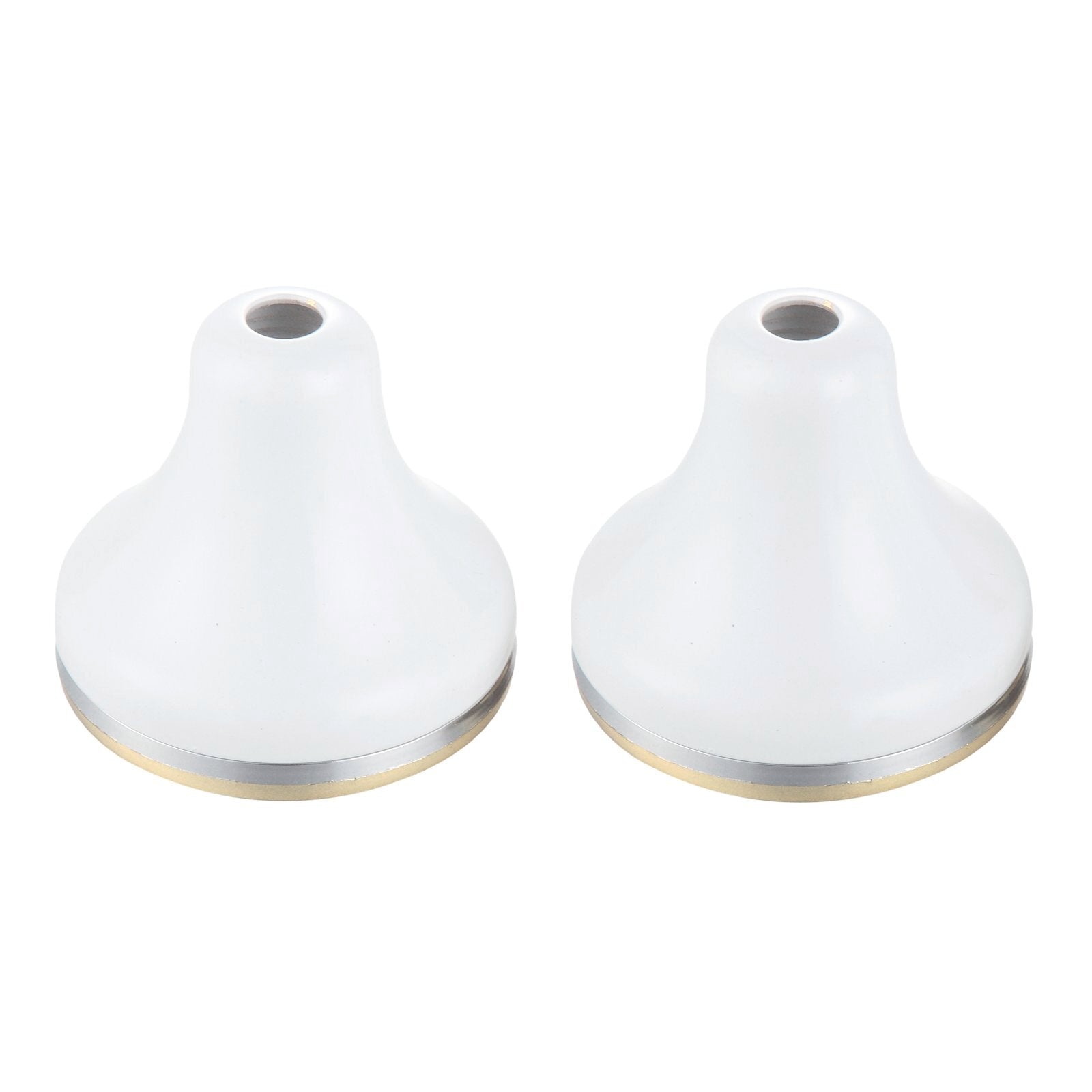 Shaw & Mason White Brass Wall Flange - 2 Pack