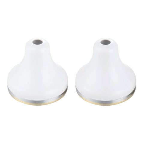 Shaw Mason Wall Flange - 65mm x 65mm - Brass - White - 2 Pack - SuperSaverAU - view 1