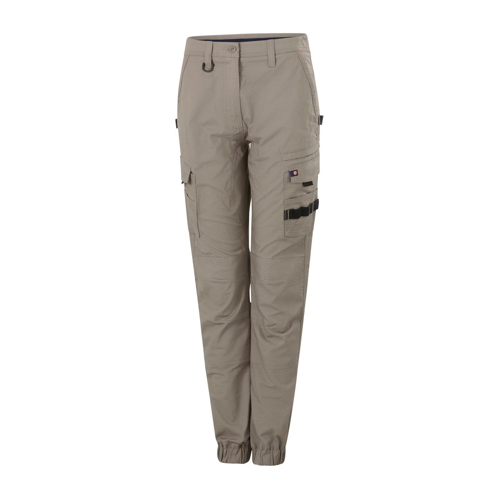 Citeco Women's Khaki Cuffed Cargo Ripstop Pant Stretch - Size 16