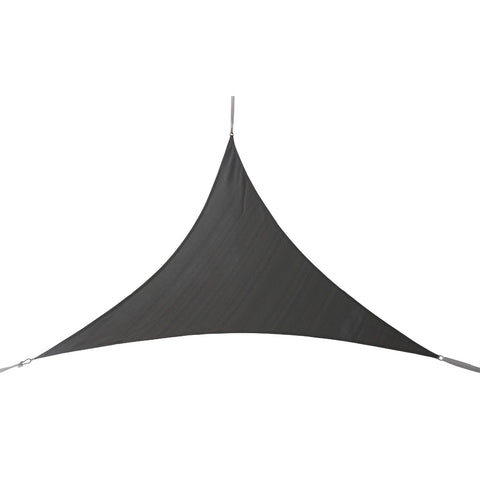 Marquee 3 x 3m Charcoal Triangle Shade Sail - HDPE 93% UV Block